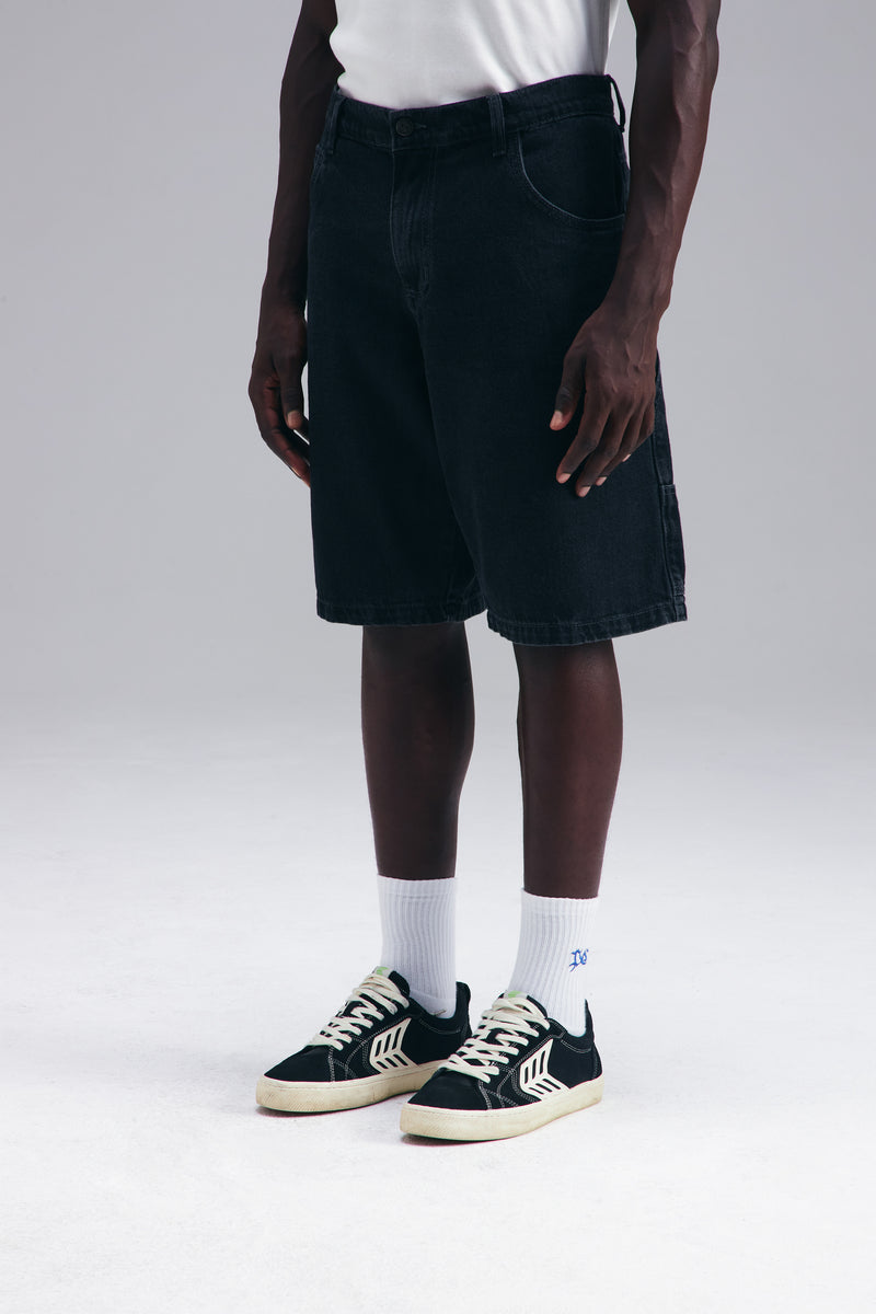 BERMUDA DENIM CARPENTER - WASHED BLACK
