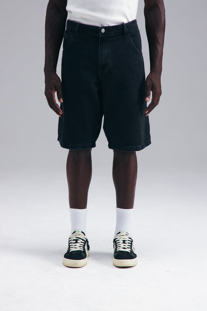 BERMUDA DENIM CARPENTER - WASHED BLACK