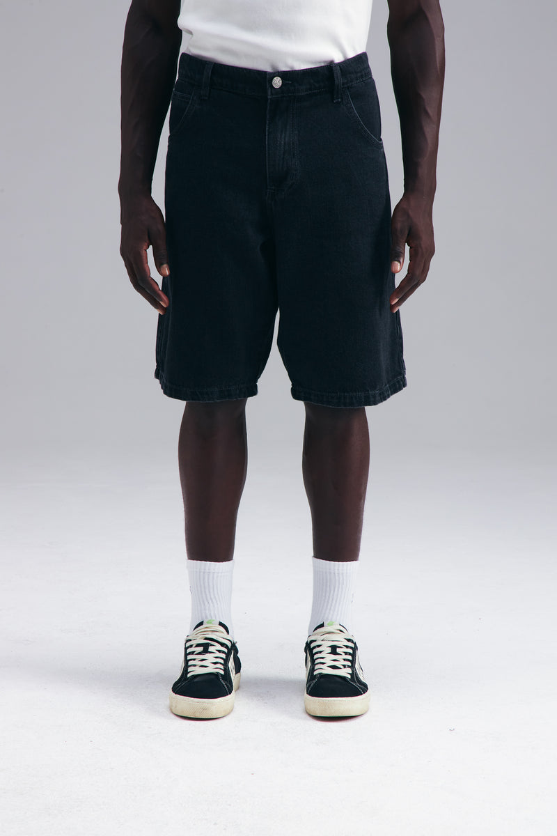 BERMUDA DENIM CARPENTER - WASHED BLACK