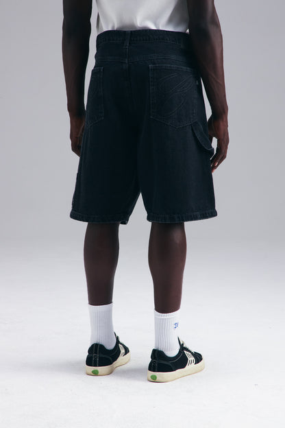 BERMUDA DENIM CARPENTER - WASHED BLACK