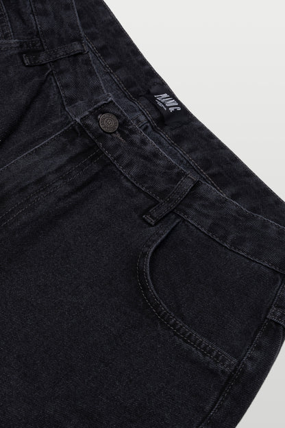 BERMUDA DENIM CARPENTER - WASHED BLACK