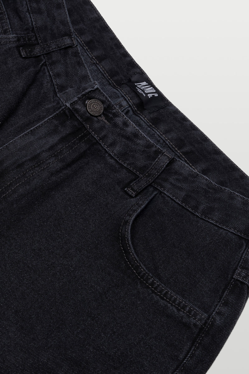 BERMUDA DENIM CARPENTER - WASHED BLACK