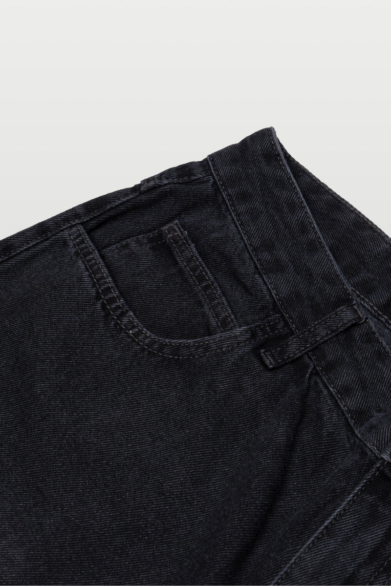 BERMUDA DENIM CARPENTER - WASHED BLACK