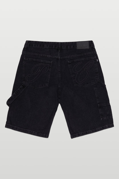 BERMUDA DENIM CARPENTER - WASHED BLACK