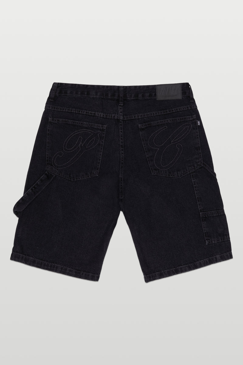 BERMUDA DENIM CARPENTER - WASHED BLACK