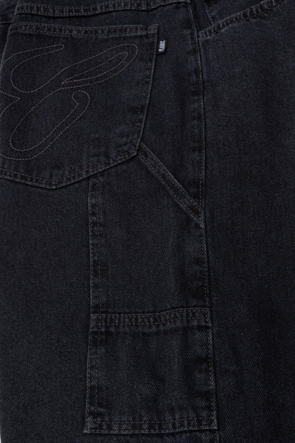 BERMUDA DENIM CARPENTER - WASHED BLACK