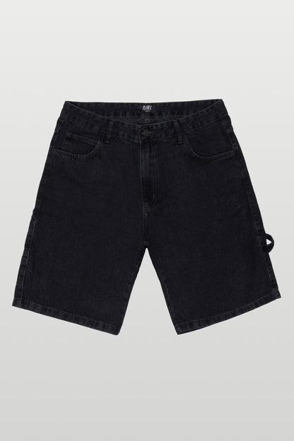 BERMUDA DENIM CARPENTER - WASHED BLACK