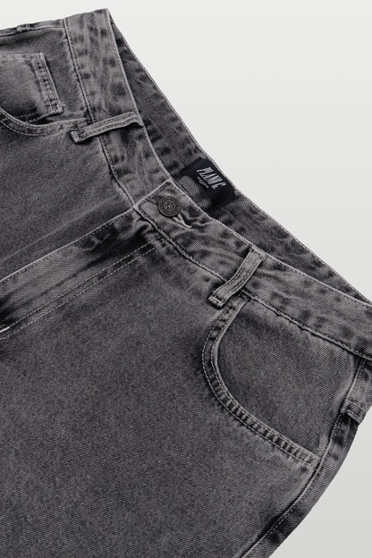 CALÇA BAGGY JEANS - WASHED GREY