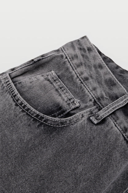CALÇA BAGGY JEANS - WASHED GREY