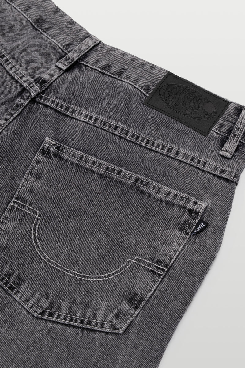 CALÇA BAGGY JEANS - WASHED GREY