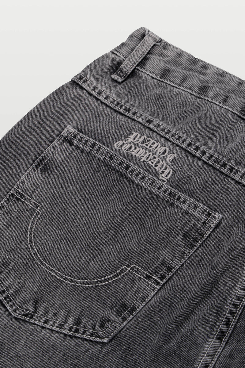 CALÇA BAGGY JEANS - WASHED GREY