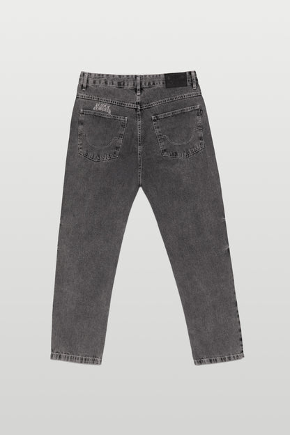 CALÇA BAGGY JEANS - WASHED GREY