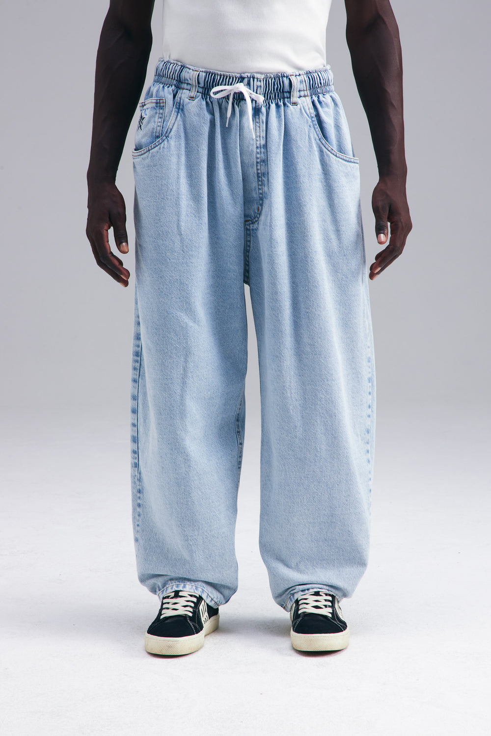 CALÇA BALLON JEANS - LIGHT WASH
