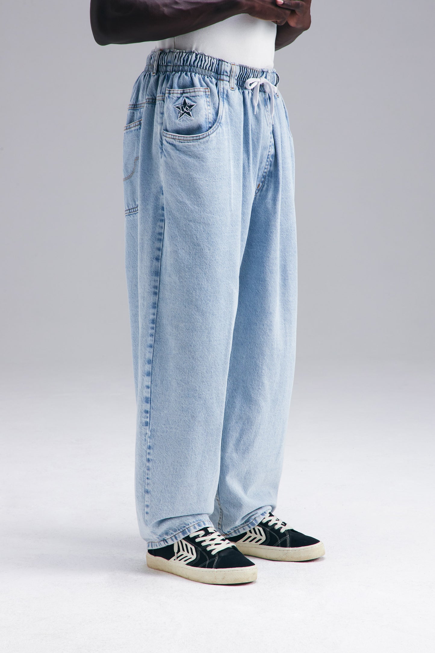 CALÇA BALLON JEANS - LIGHT WASH