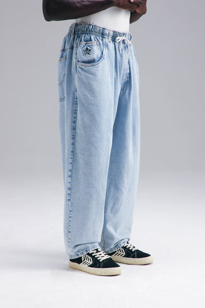 CALÇA BALLON JEANS - LIGHT WASH