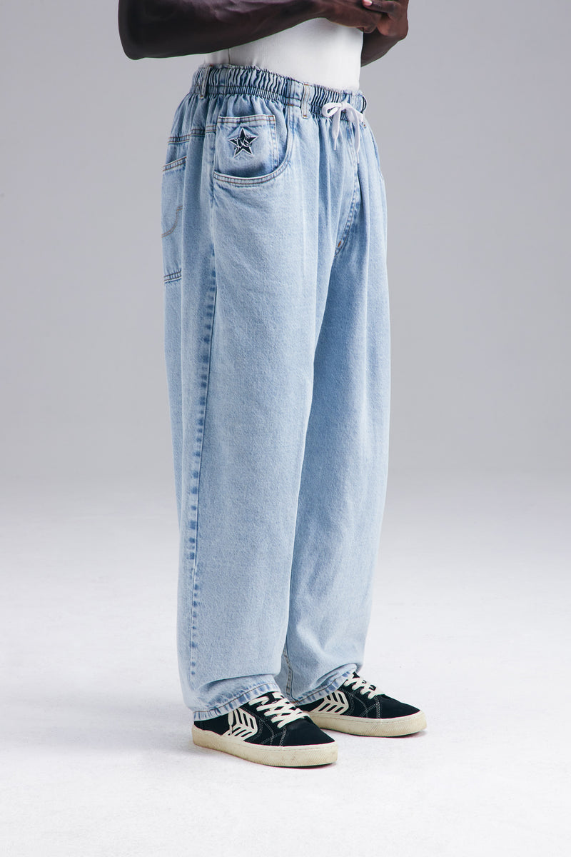 CALÇA BALLON JEANS - LIGHT WASH