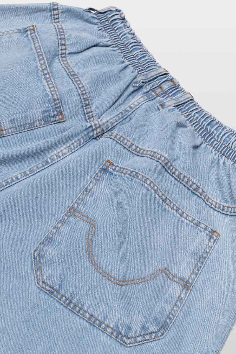 CALÇA BALLON JEANS - LIGHT WASH