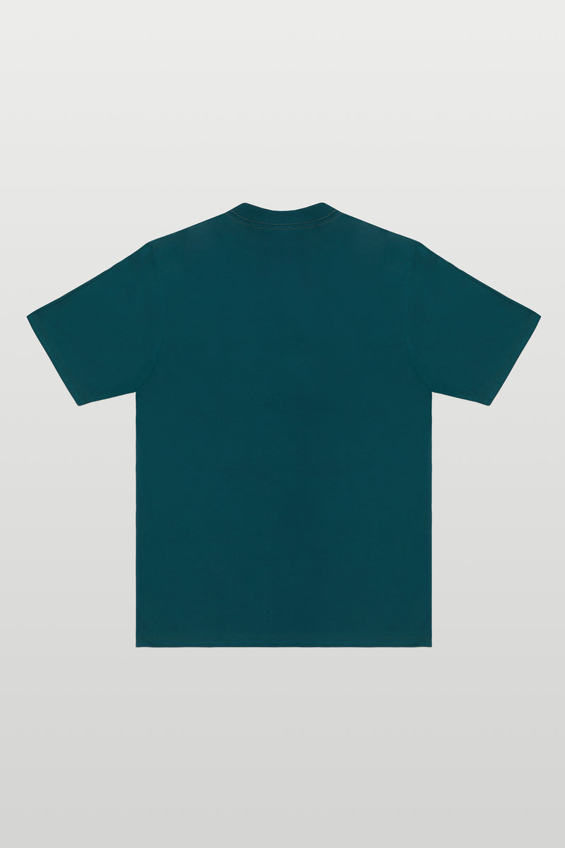 T-SHIRT LOGO VERDE DARK SEA