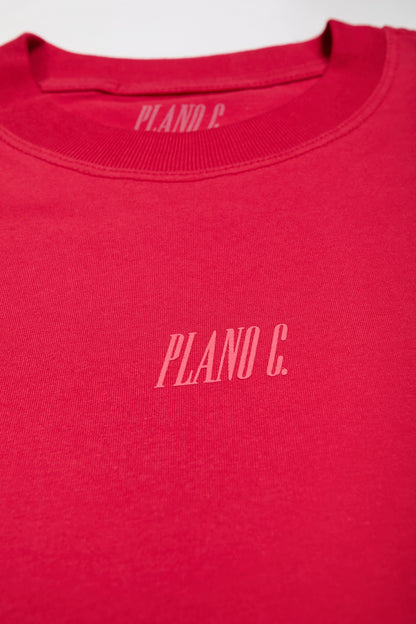 T-SHIRT LOGO VERMELHO CARMINE