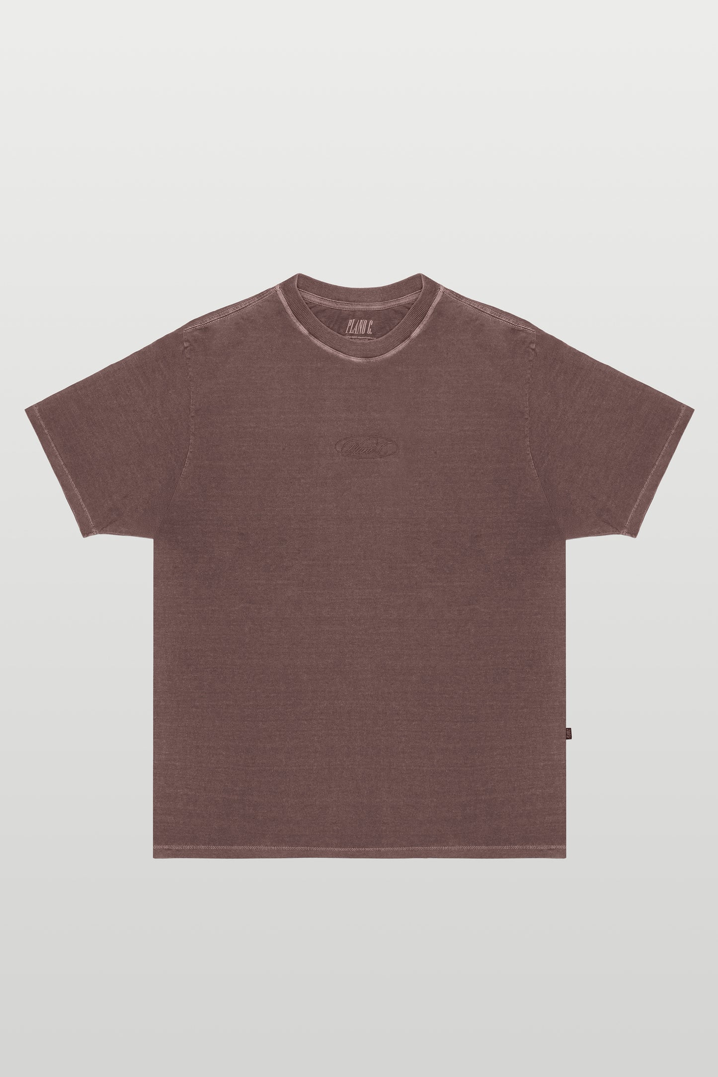 T-SHIRT STONE CLASSIC MARROM LEATHER