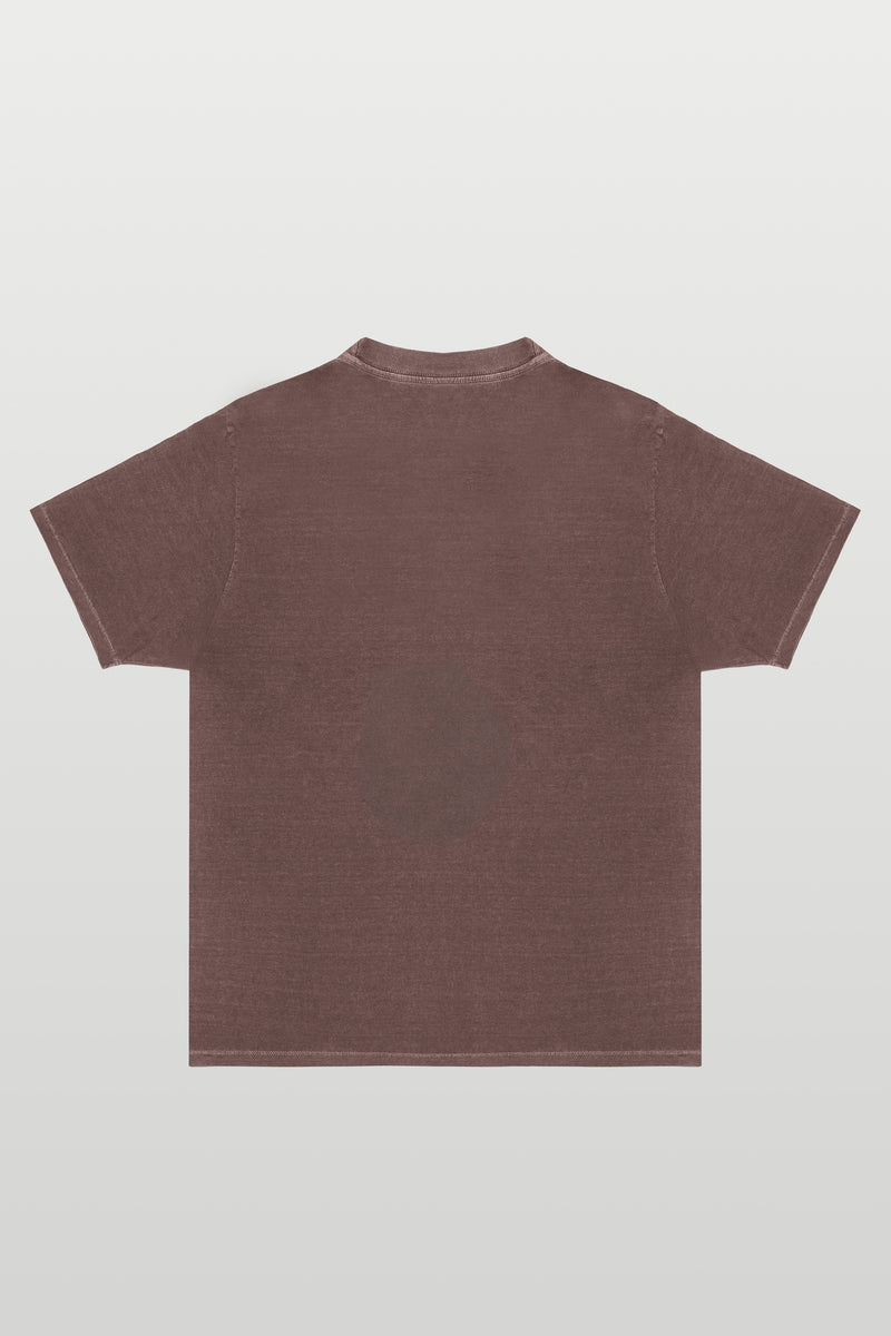 T-SHIRT STONE CLASSIC MARROM LEATHER
