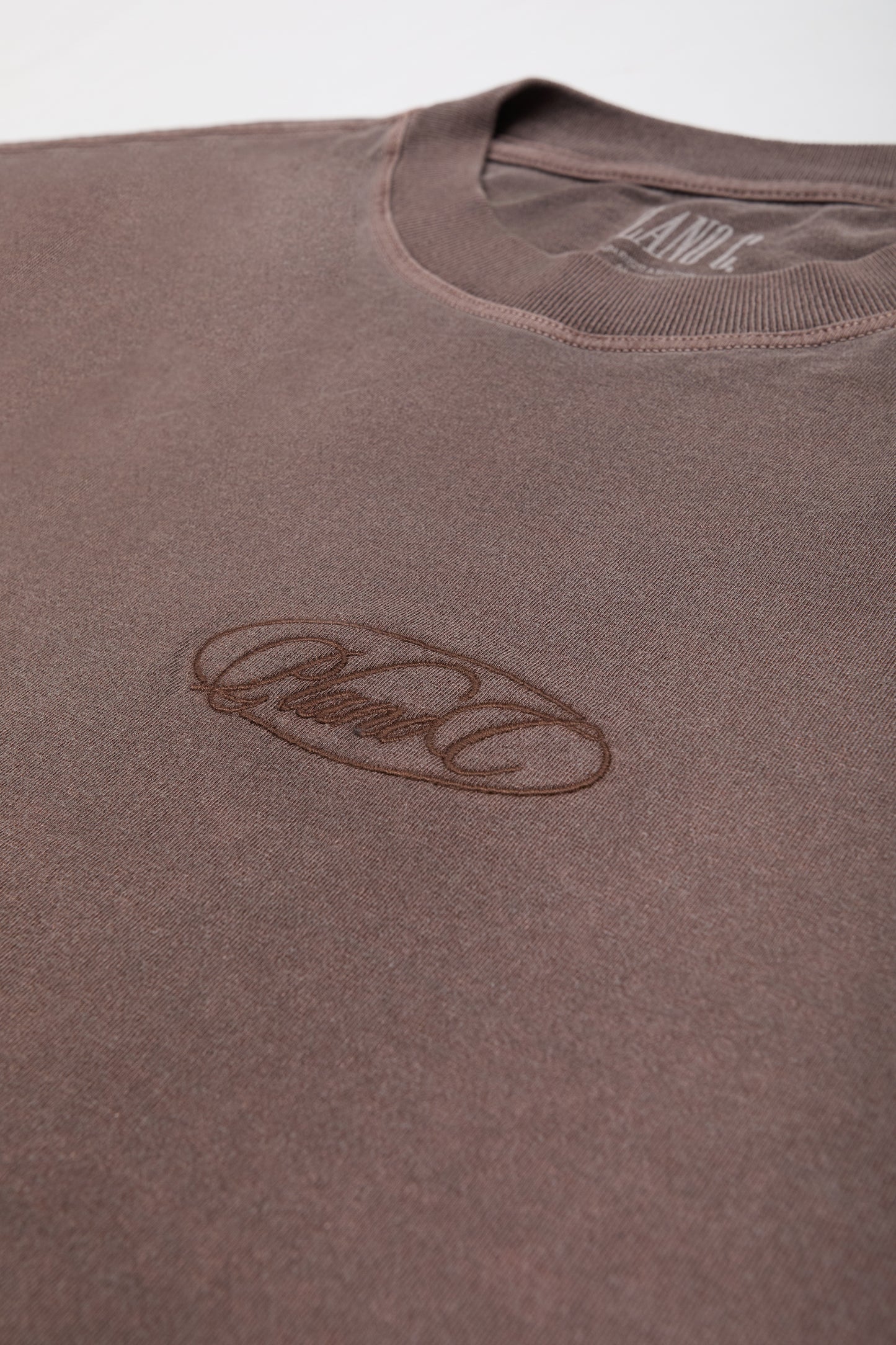 T-SHIRT STONE CLASSIC MARROM LEATHER