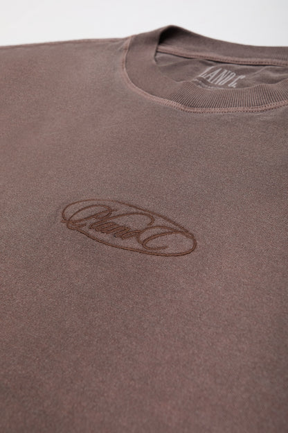 T-SHIRT STONE CLASSIC MARROM LEATHER