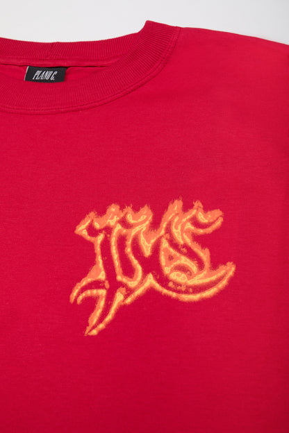 T-SHIRT FLAMES VERMELHO CARMINE