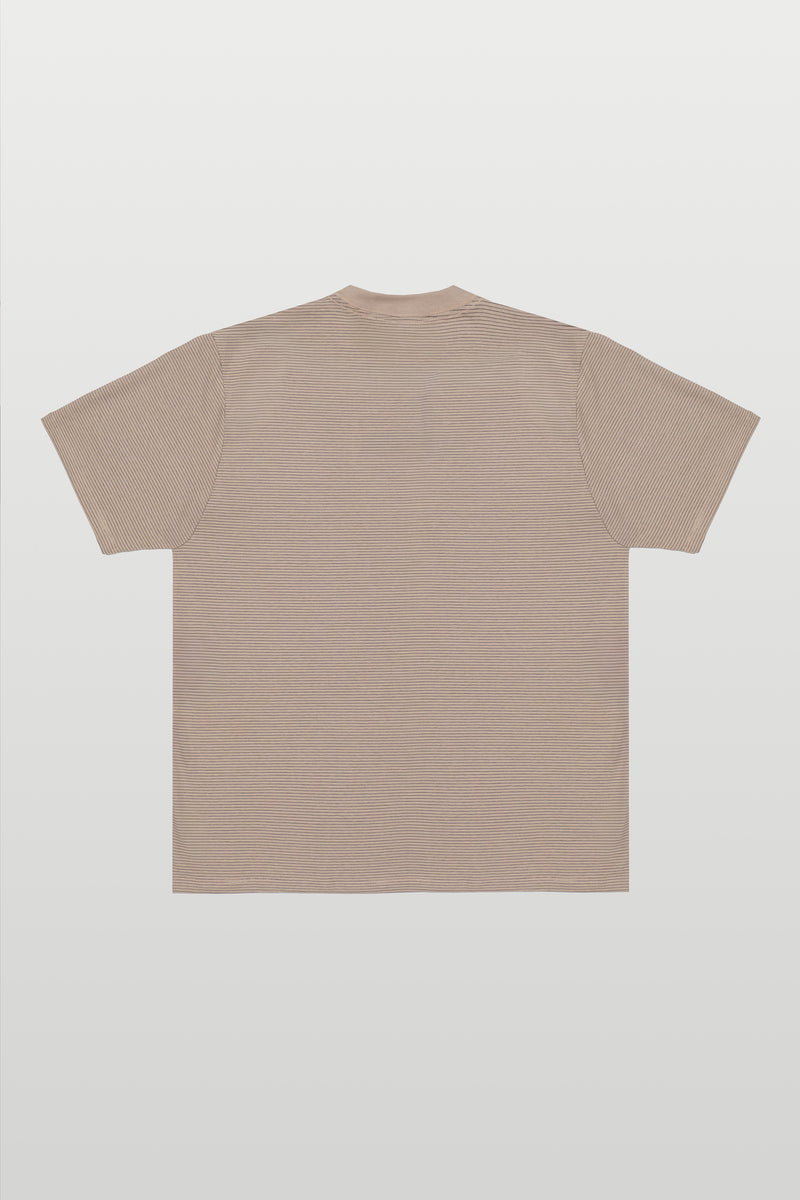 STRIPE TSHIRT SIGNATURE AREIA WHITE SAND