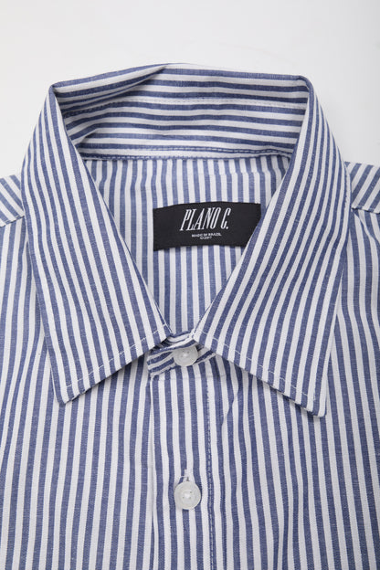 SHIRT STRIPE PLANO C STUDIOS LISTRADO MARINHO C/ BRANCO