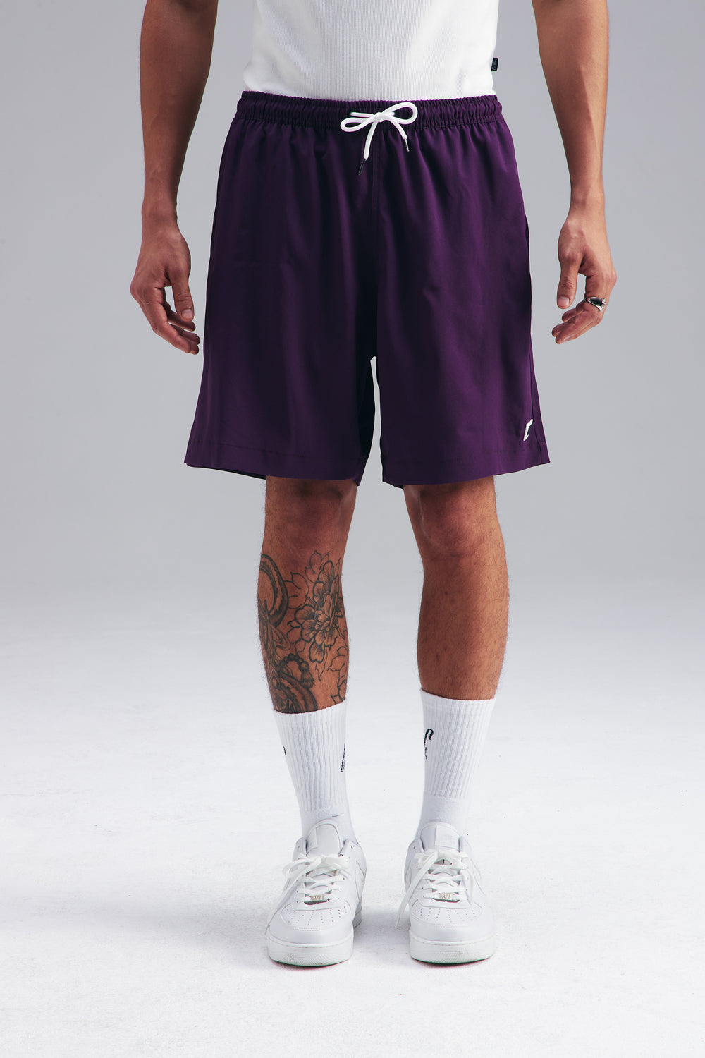 SHORTS LOGO ROXO PRUNE