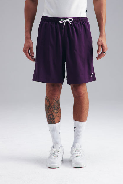 SHORTS LOGO ROXO PRUNE
