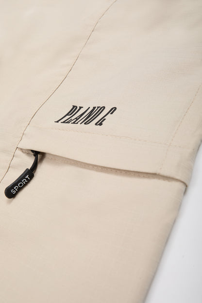 SHORTS CARGO LOGO AREIA WHITE SAND