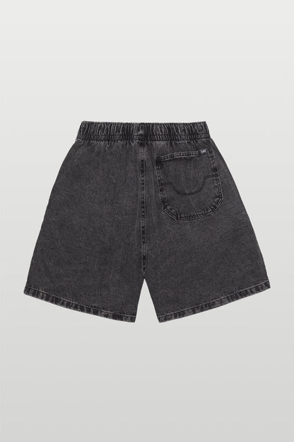 DENIM SHORTS COMFORT WASHED BLACK WASHED BLACK