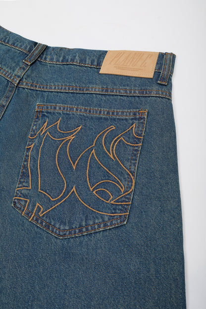 BAGGY JEANS PANTS - ARMY WASH ARMY WASH