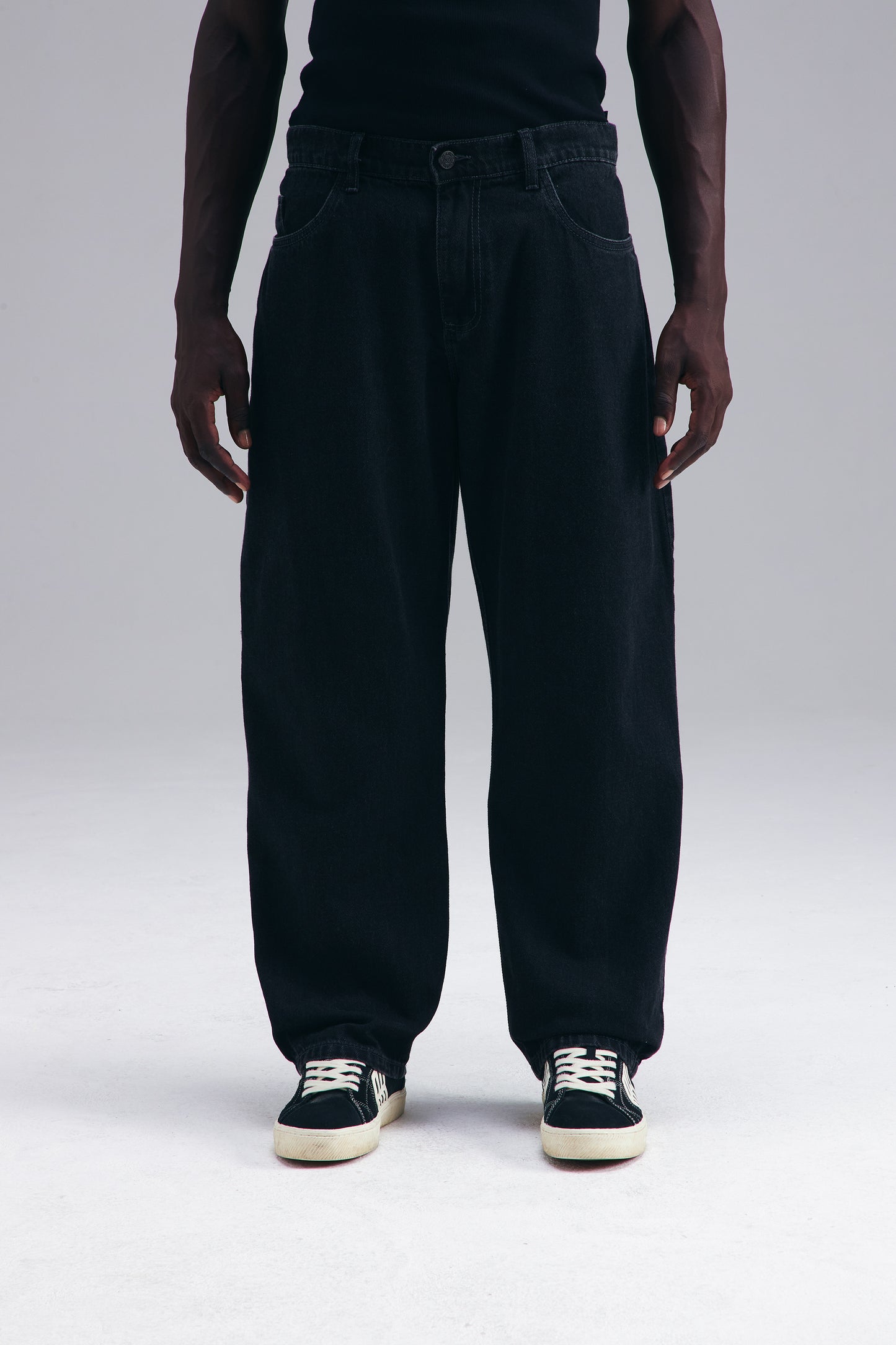 BAGGY JEANS PANTS - WASHED BLACK WASHED BLACK