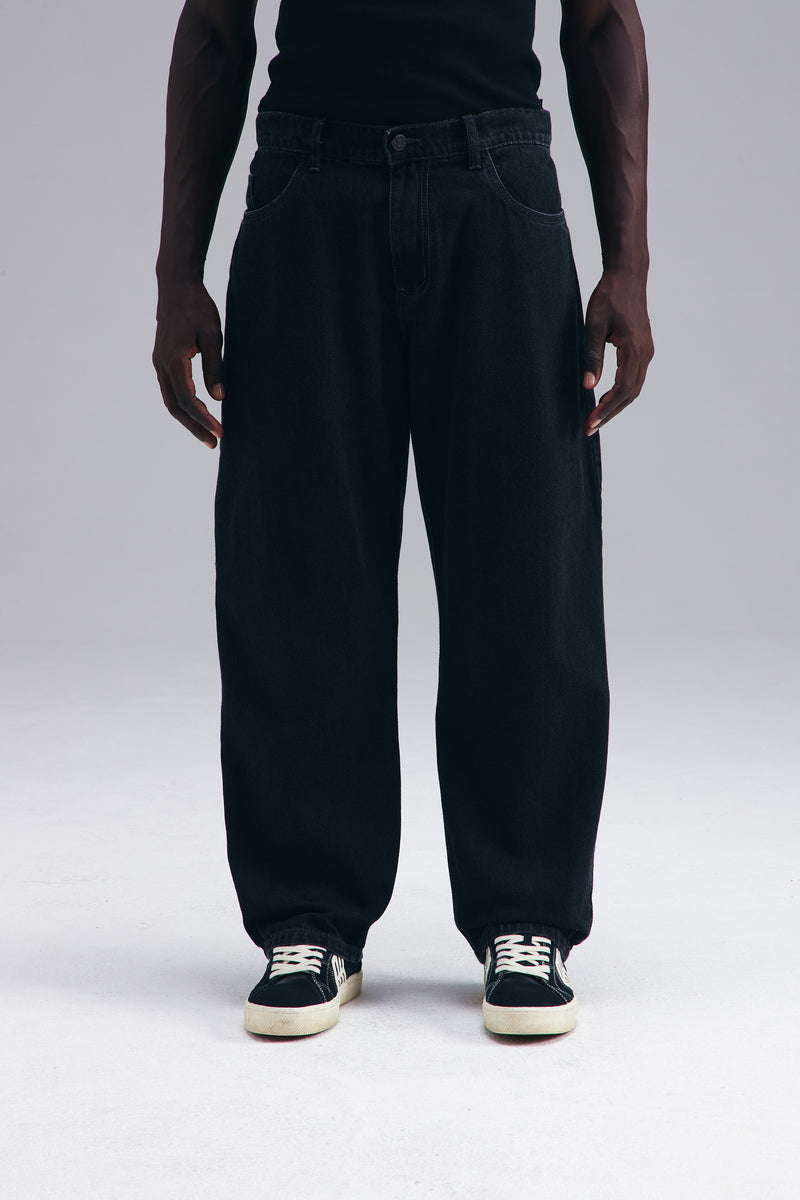 BAGGY JEANS PANTS - WASHED BLACK WASHED BLACK