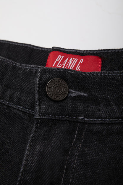 BAGGY JEANS PANTS - WASHED BLACK WASHED BLACK