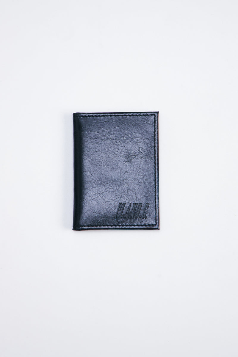 CARTEIRA DOBRAVEL CLASSIC- COURO LEGÍTIMO PRETO