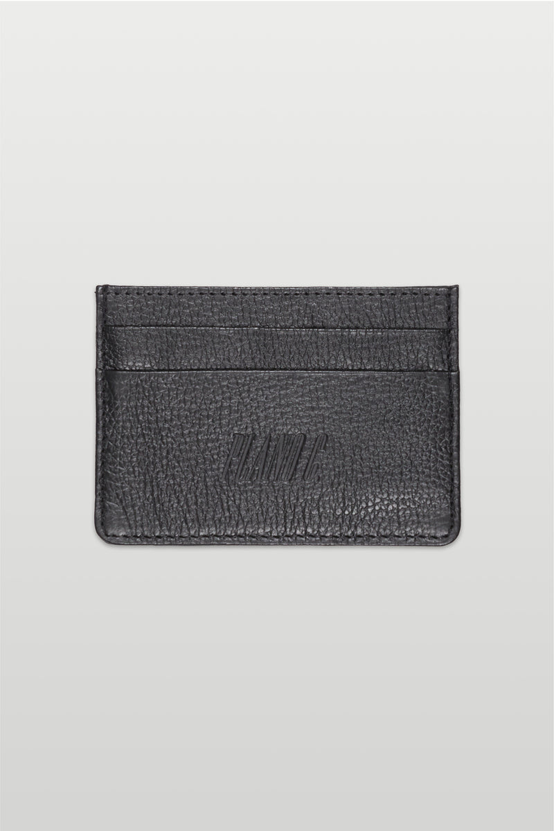 PORTA CARTOES FLOATER - COURO LEGÍTIMO PRETO