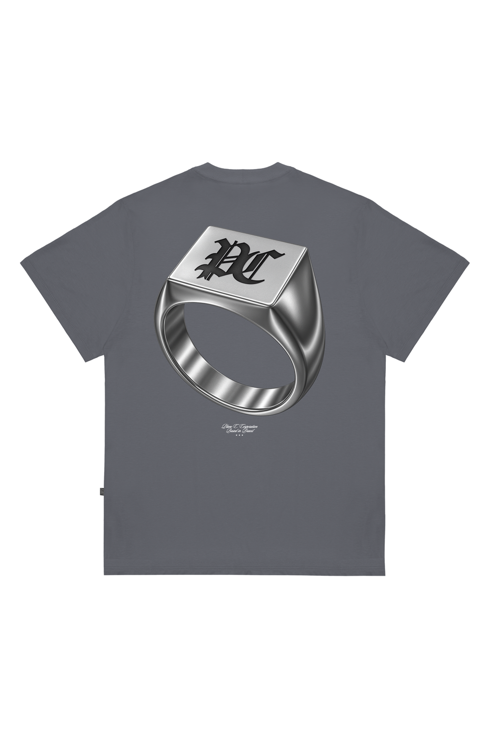 CAMISETA RING CINZA DARK GREY