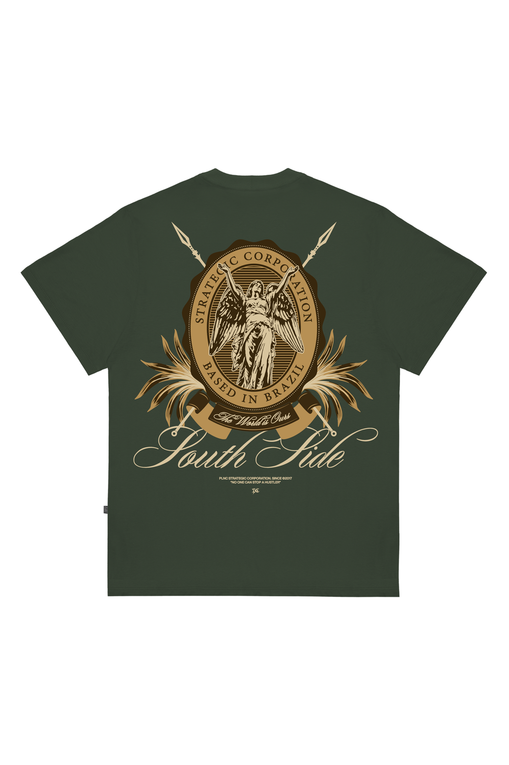 CAMISETA EMBLEM VERDE MATO