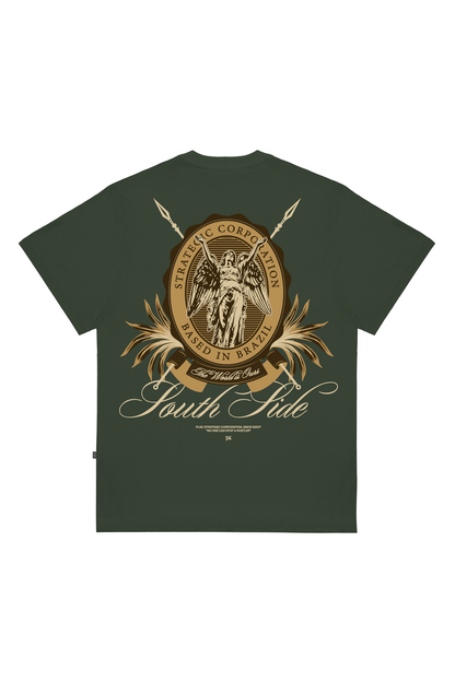 CAMISETA EMBLEM VERDE MATO