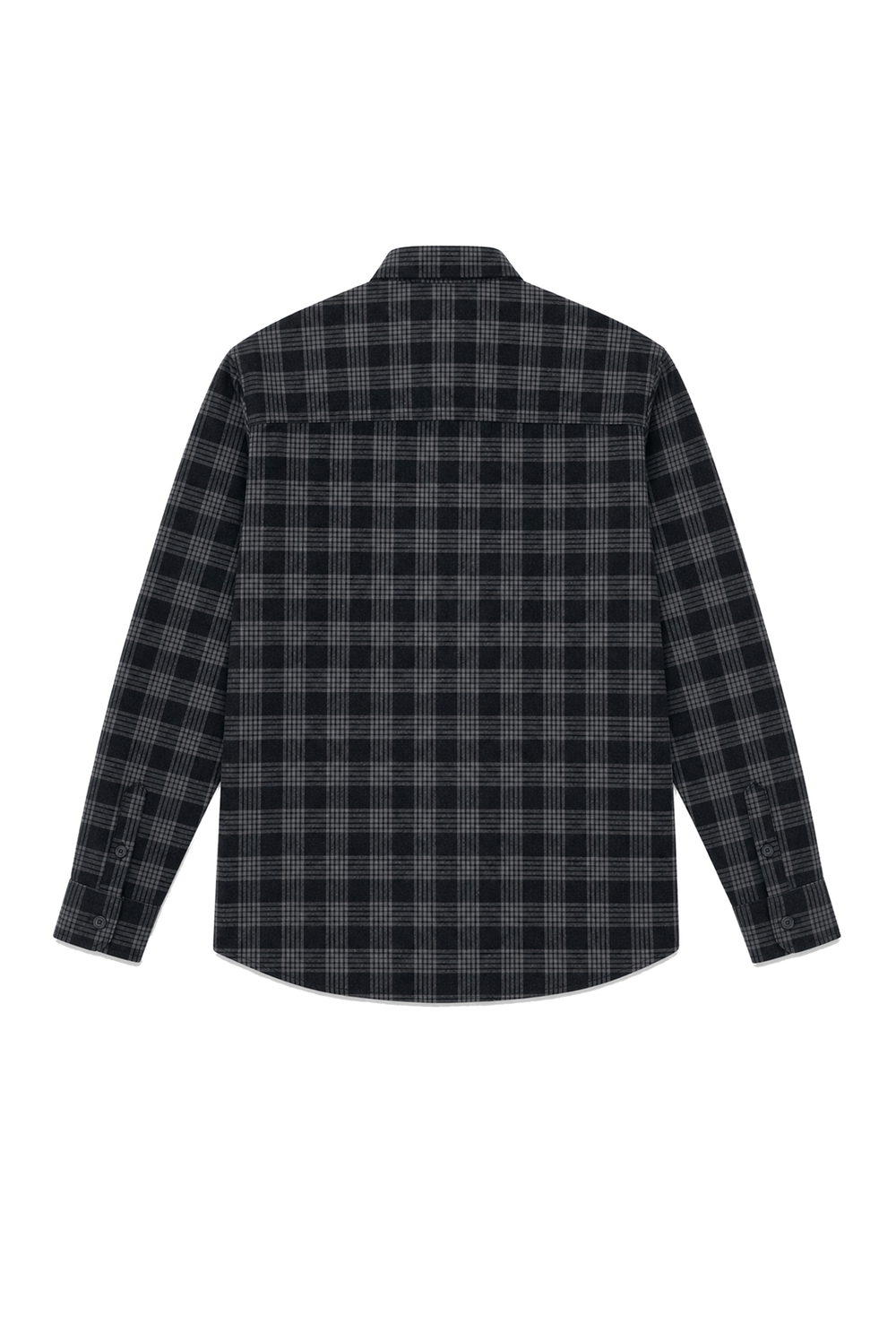 CAMISA SIGNATURE FLANNEL XADREZ PRETO-CINZA