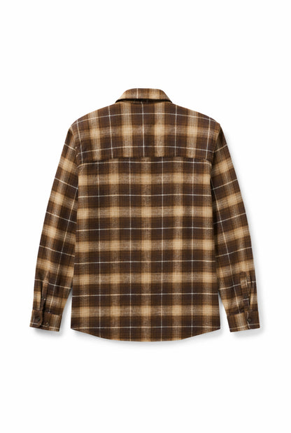CAMISA DRYLAND FLANNEL XADREZ VERDE-BEGE