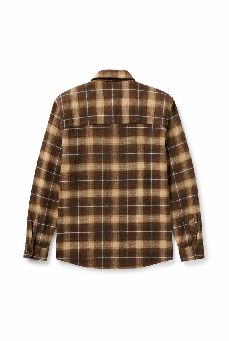 CAMISA DRYLAND FLANNEL XADREZ VERDE-BEGE