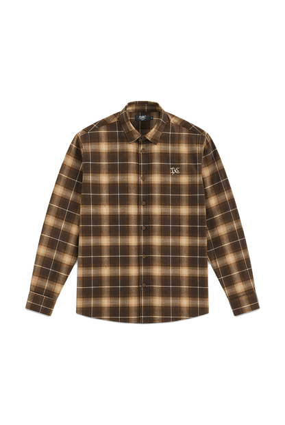 CAMISA DRYLAND FLANNEL XADREZ VERDE-BEGE