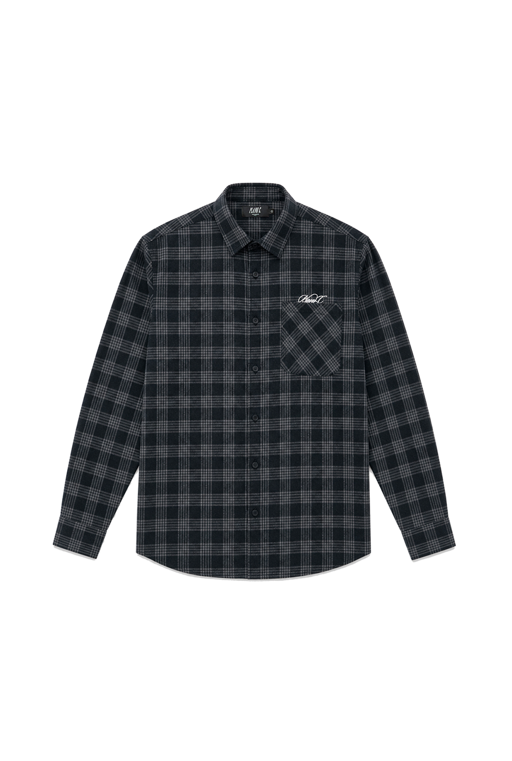 CAMISA SIGNATURE FLANNEL XADREZ PRETO-CINZA