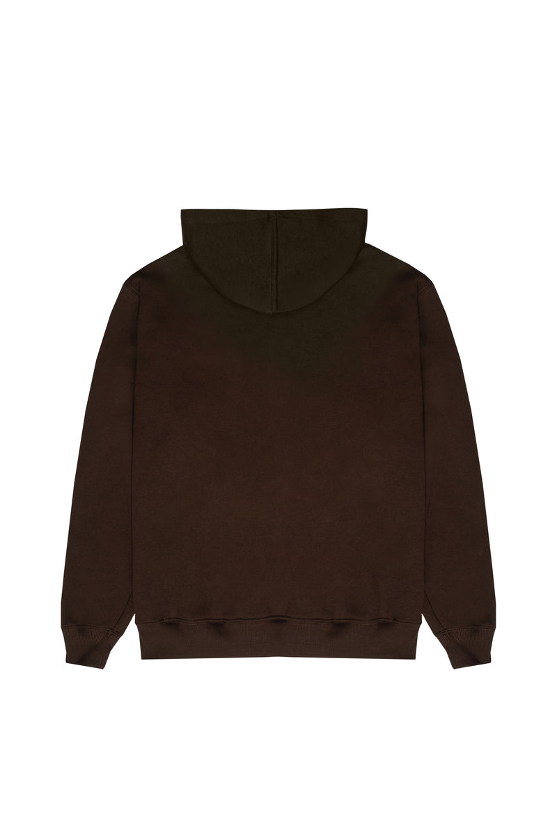 MOLETOM HOODIE "PLNC COLLEGE" BROWN